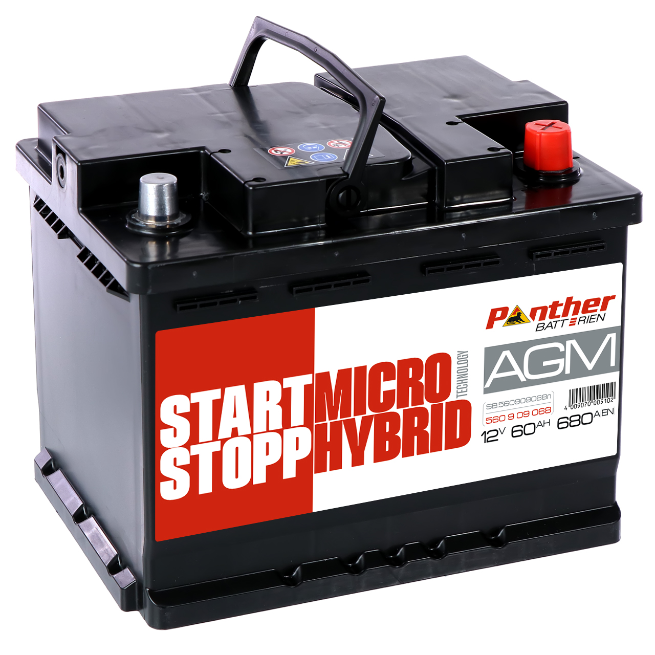 AGM 12V 60AH 680 A/EN