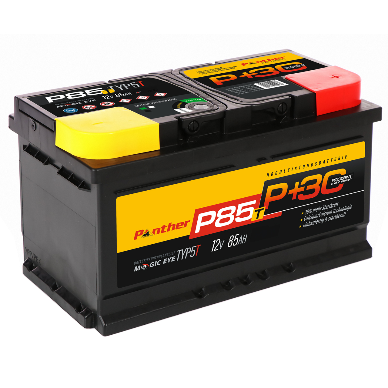 P+30% 12V 85AH 850 A/EN