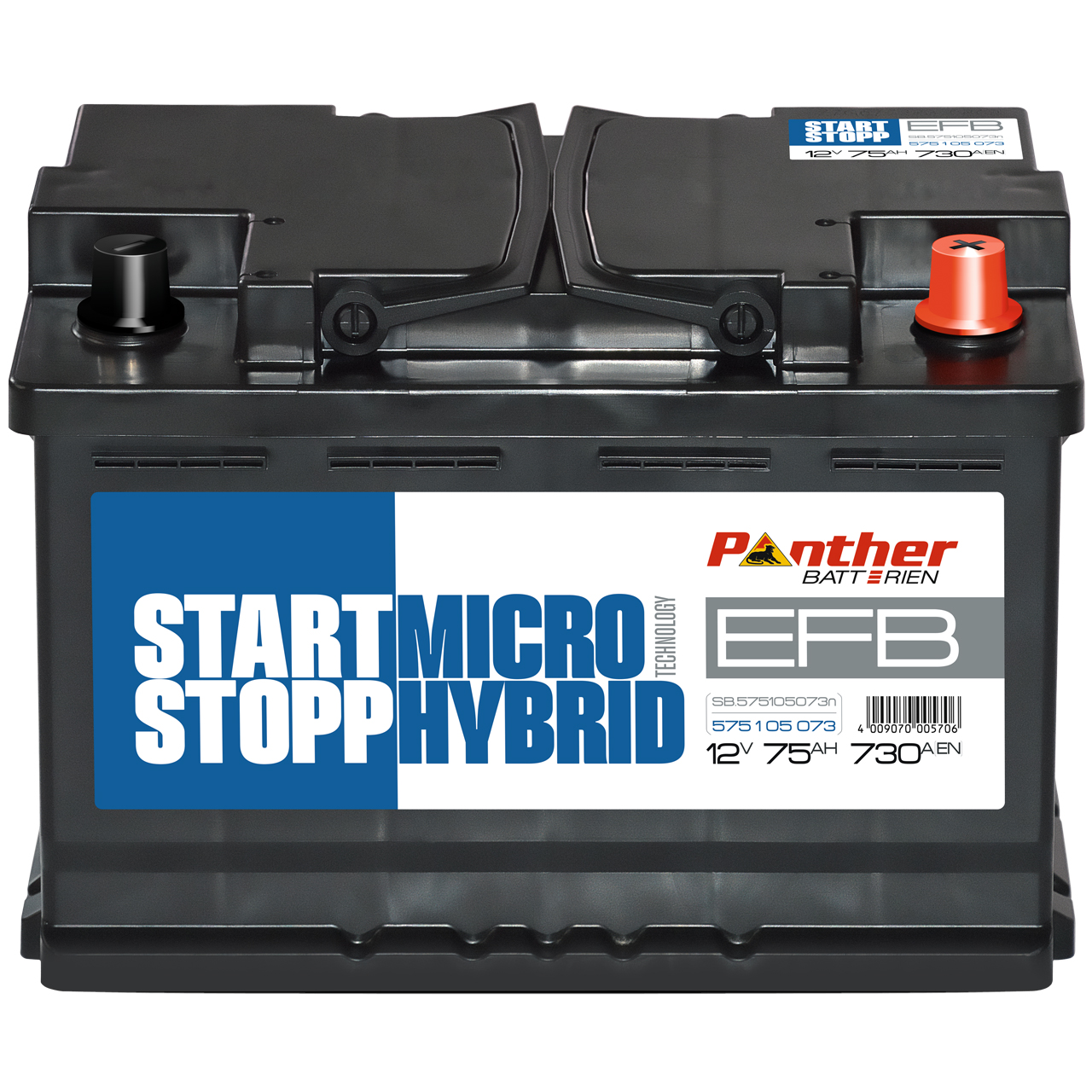 EFB 12V 75AH 730 A/EN(speziell f&uuml;r Ford